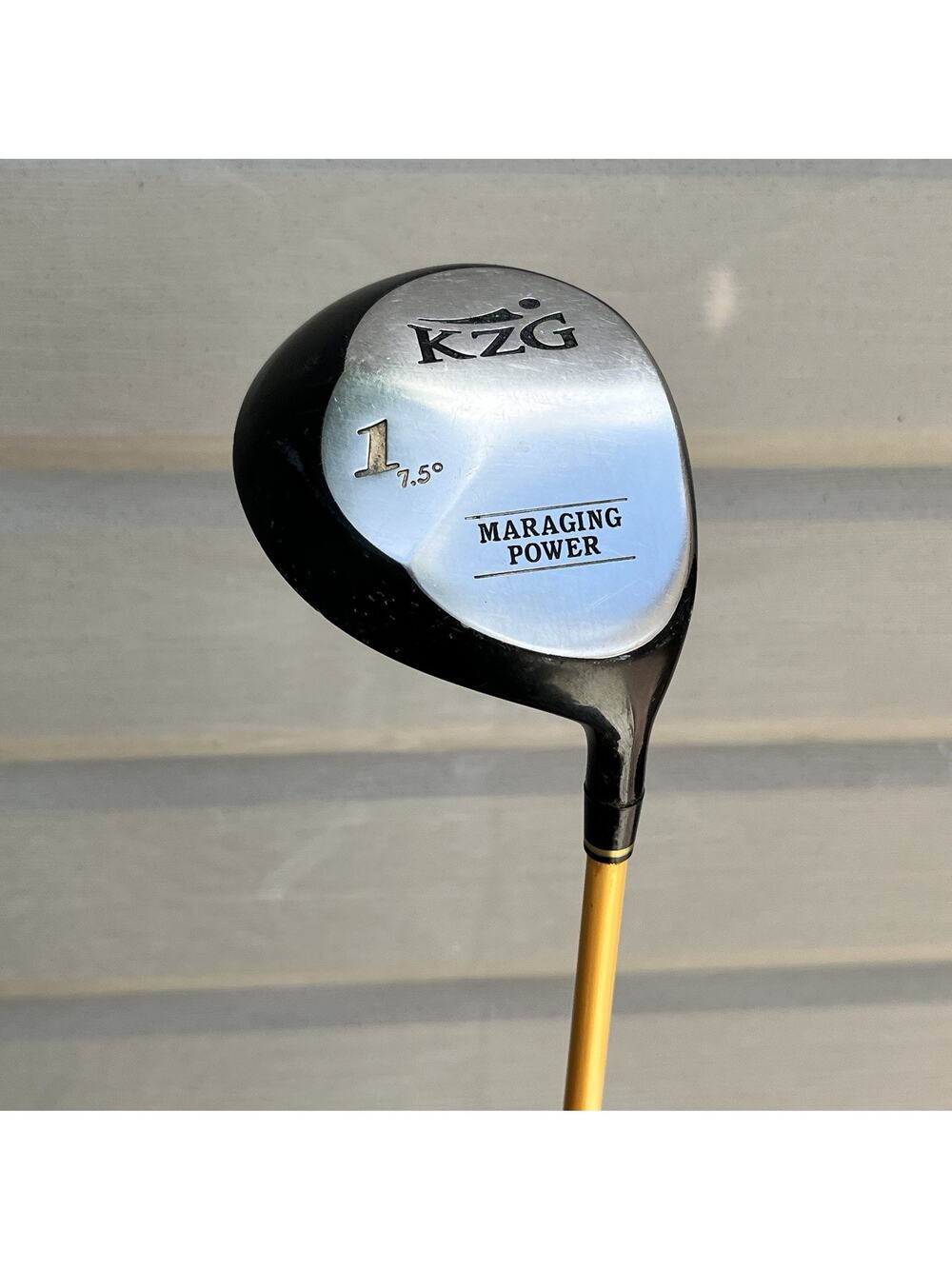 KZG Maraging Power 7.5° Golf Driver Proforce 65 Gold Graphite Stiff Flex RH 44"